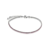 Bratara Argint 925 Tennis Roz